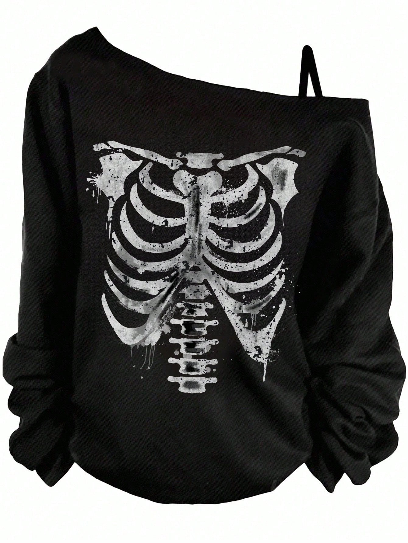 EMERY ROSE Plus Size Women's Casual Simple Skull Graphic Spaghetti Strap Tank Top,Spring/Summer/Vacation Fall