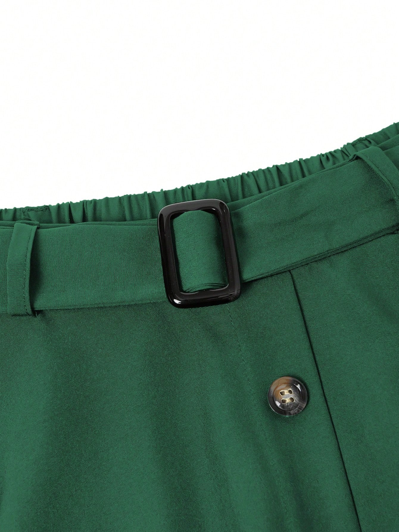 EMERY ROSE Women's Solid Color Button Casual Versatile Date Outing A-Line Skirt