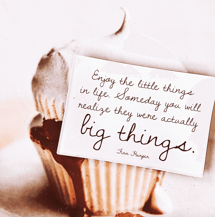 Enjoy The Little Things Decoupage Glass Tray - Ben's Garden