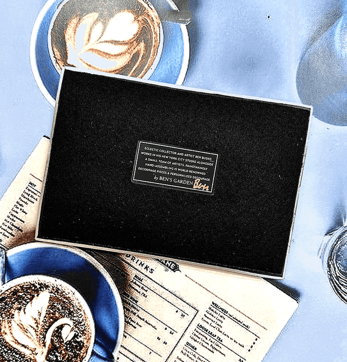 Enjoy The Little Things Decoupage Glass Tray - Ben's Garden