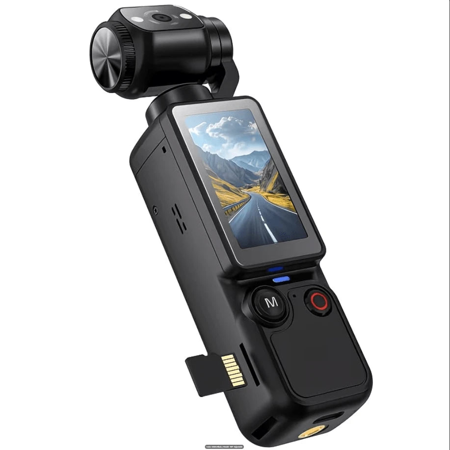 Entry-Level Professional Vlog Handheld Camera (Includes 32GB SD Card) 180° Rotating Lens Dual Fill Light (Shooting + Recording), Entry-Level Professional Camera, 2000mAh Long Battery Life, Suitable Fo