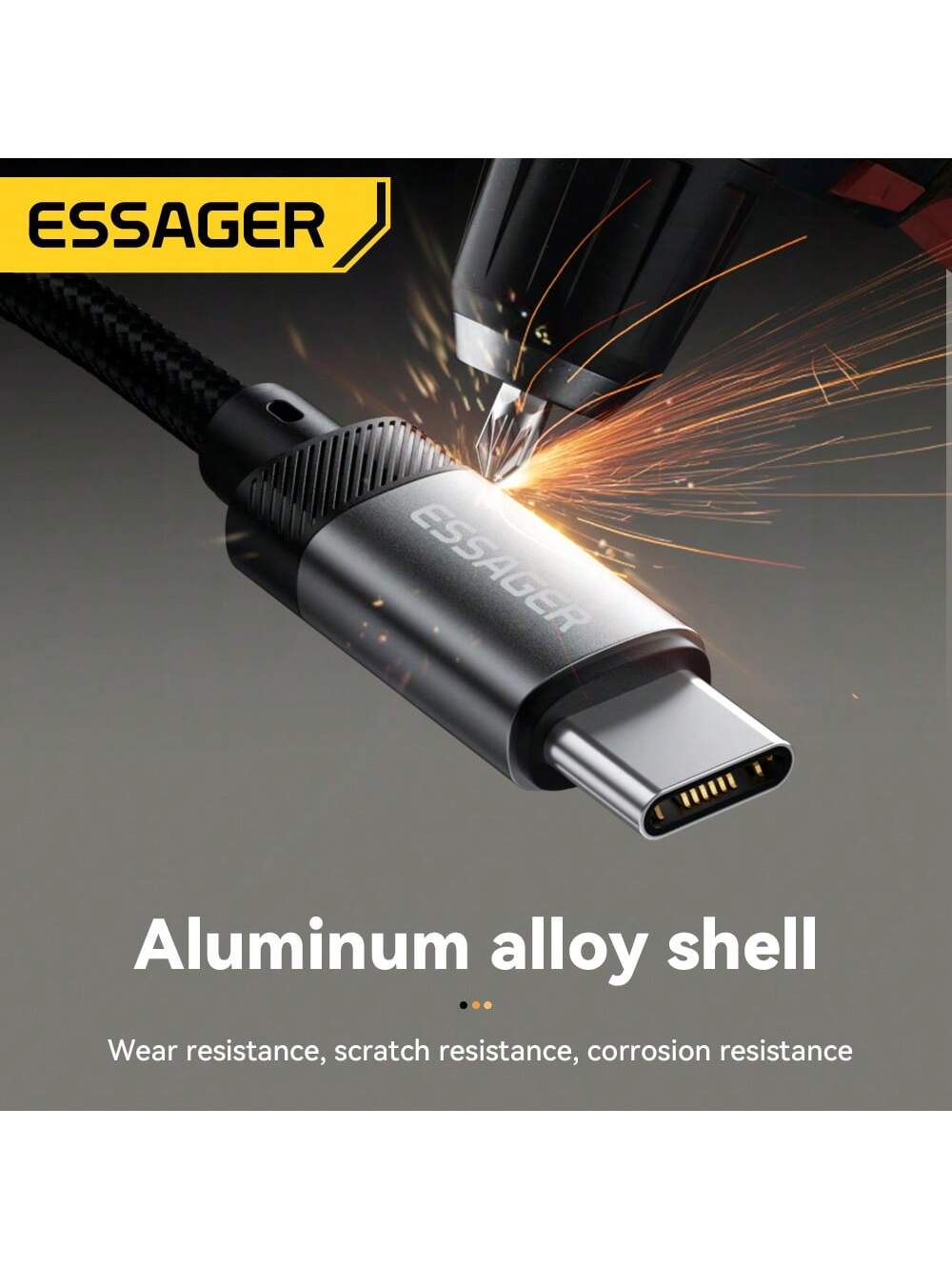 ESSAGER Type C To 3.5MM Audio Cable Mobile Phone Earphone Converter Adapter