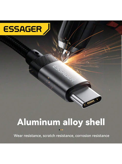 ESSAGER Type C To 3.5MM Audio Cable Mobile Phone Earphone Converter Adapter