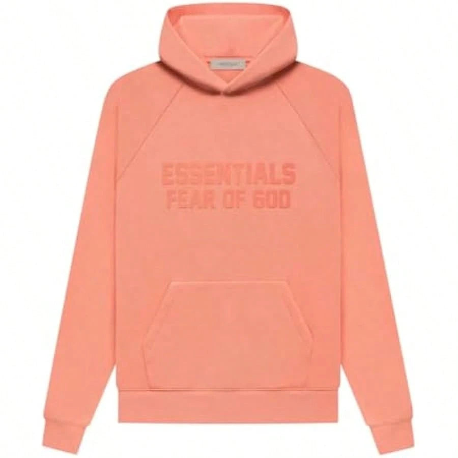 Essentials Fear Of God Oversized Hoodie FW21-FW24| Vintage Flocking Loose Streetwear Sweatshirt, High-End Cotton For Men & Women