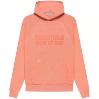 Essentials Fear Of God Oversized Hoodie FW21-FW24| Vintage Flocking Loose Streetwear Sweatshirt, High-End Cotton For Men & Women