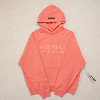 Essentials Fear Of God Oversized Hoodie FW21-FW24| Vintage Flocking Loose Streetwear Sweatshirt, High-End Cotton For Men & Women