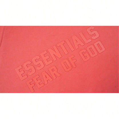 Essentials Fear Of God Oversized Hoodie FW21-FW24| Vintage Flocking Loose Streetwear Sweatshirt, High-End Cotton For Men & Women