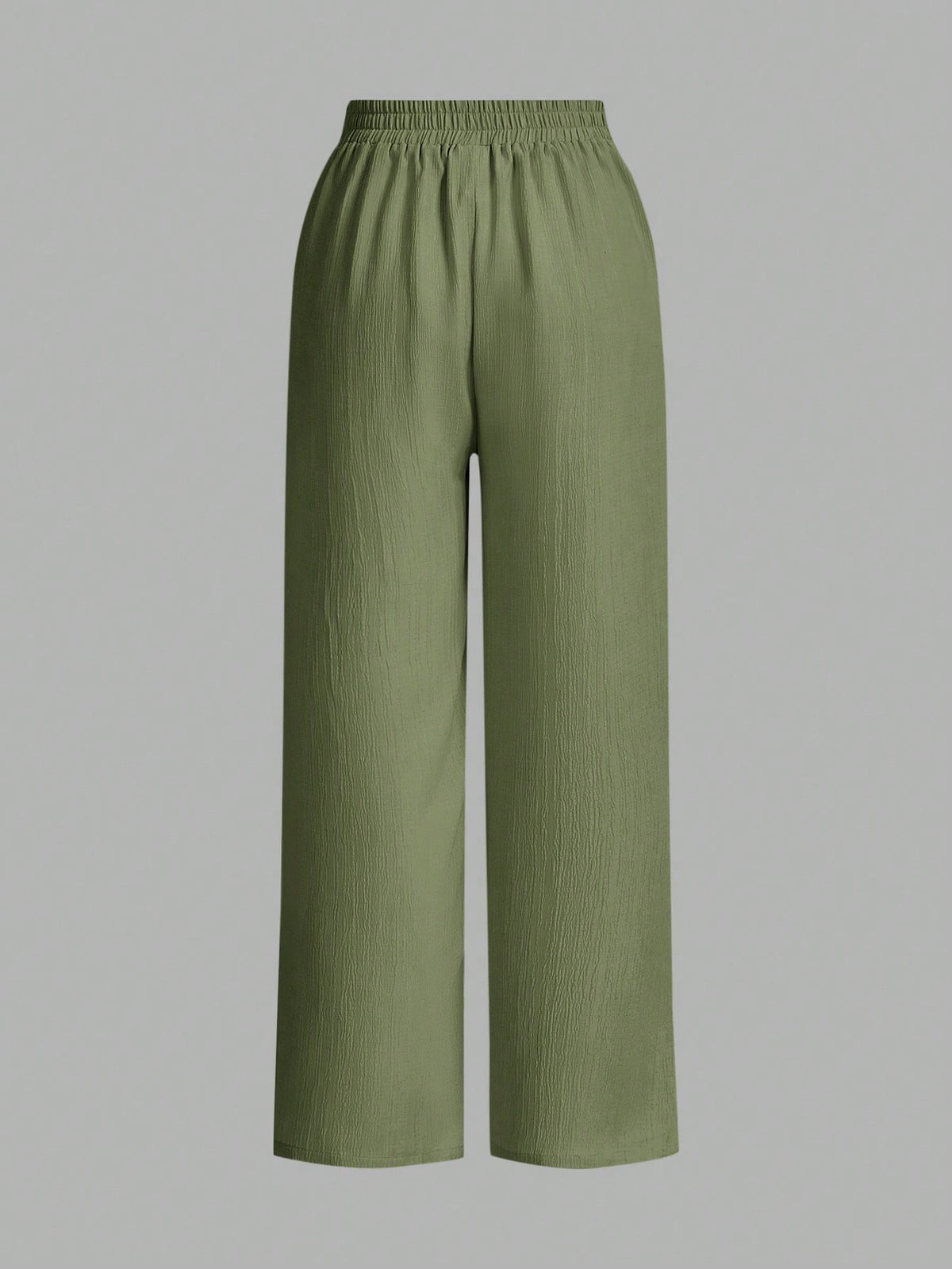 Essnce 3packs Summer Pants Women's Solid Color Waist-Tie Wide Leg Loose Casual Pants