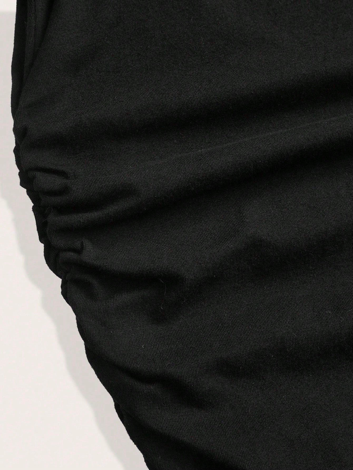 Essnce Plus Size Women's Black Short Sleeve T-Shirt- Sommar Series, Combines Business Casual And Vacation Style, Features Waist-Flattering Design, Fabric Is Elastic, Lightweight, Cool And Comfo