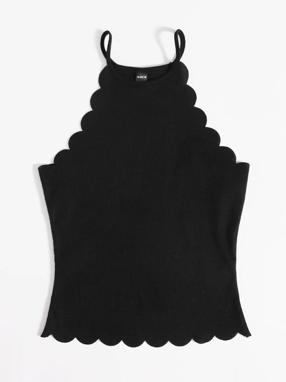 Essnce Scallop Edge Halter Top, Going Out Top