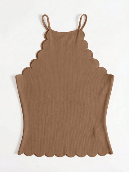Essnce Scallop Edge Halter Top, Going Out Top