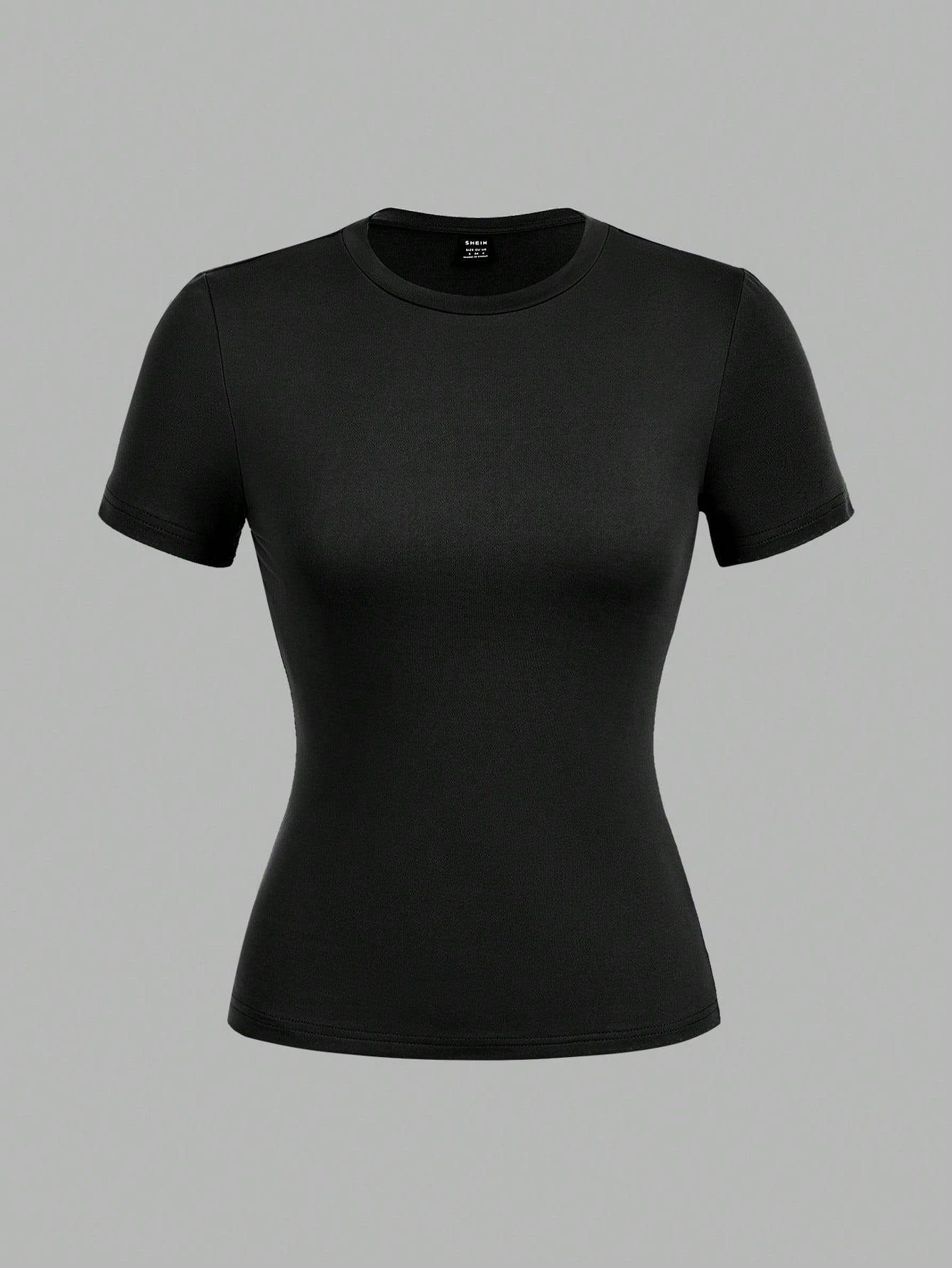 EZwear 3pcs/Set Women Black White Blue Round Neck Casual Tight Long Sleeve T-Shirt Set, Suitable For Summer