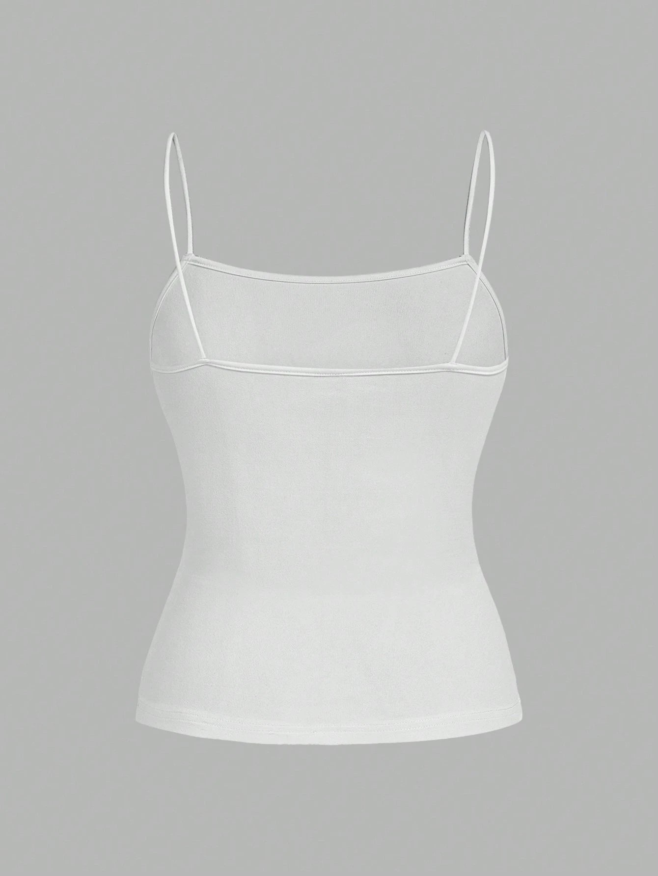 EZwear 3pcs/Set Women Plus Size Ruched Side Slim Fit Casual Camisole Top, Suitable For Summer Back To School