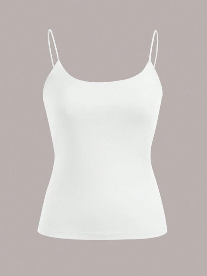 EZwear 4pcs/Set Basic Spaghetti Strap Tank Tops For Spring And Summer, Perfect For Summer