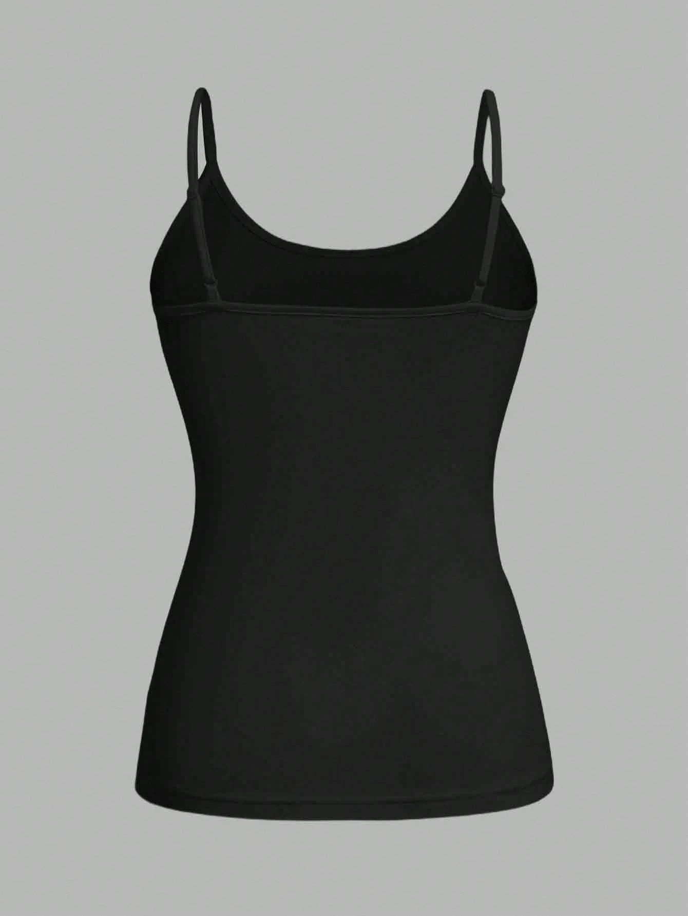 EZwear 4pcs/Set Plus Size Women Casual Tight Fitting Camisole Tops, Suitable For Summer