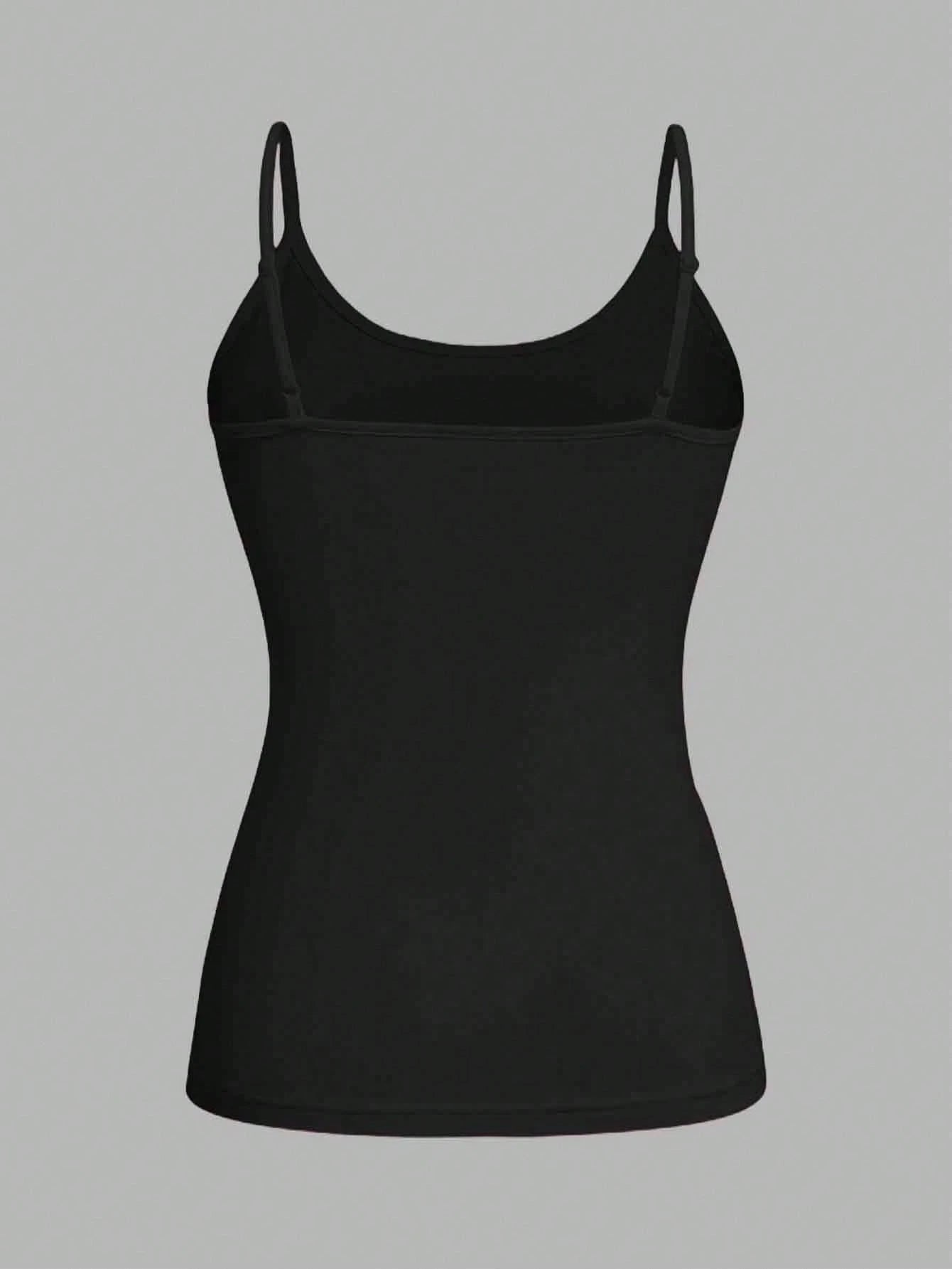 EZwear 4pcs/Set Plus Size Women Casual Tight Fitting Camisole Tops, Suitable For Summer