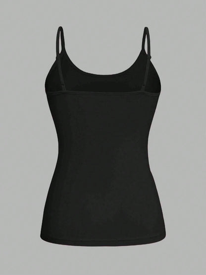 EZwear 4pcs/Set Plus Size Women Casual Tight Fitting Camisole Tops, Suitable For Summer