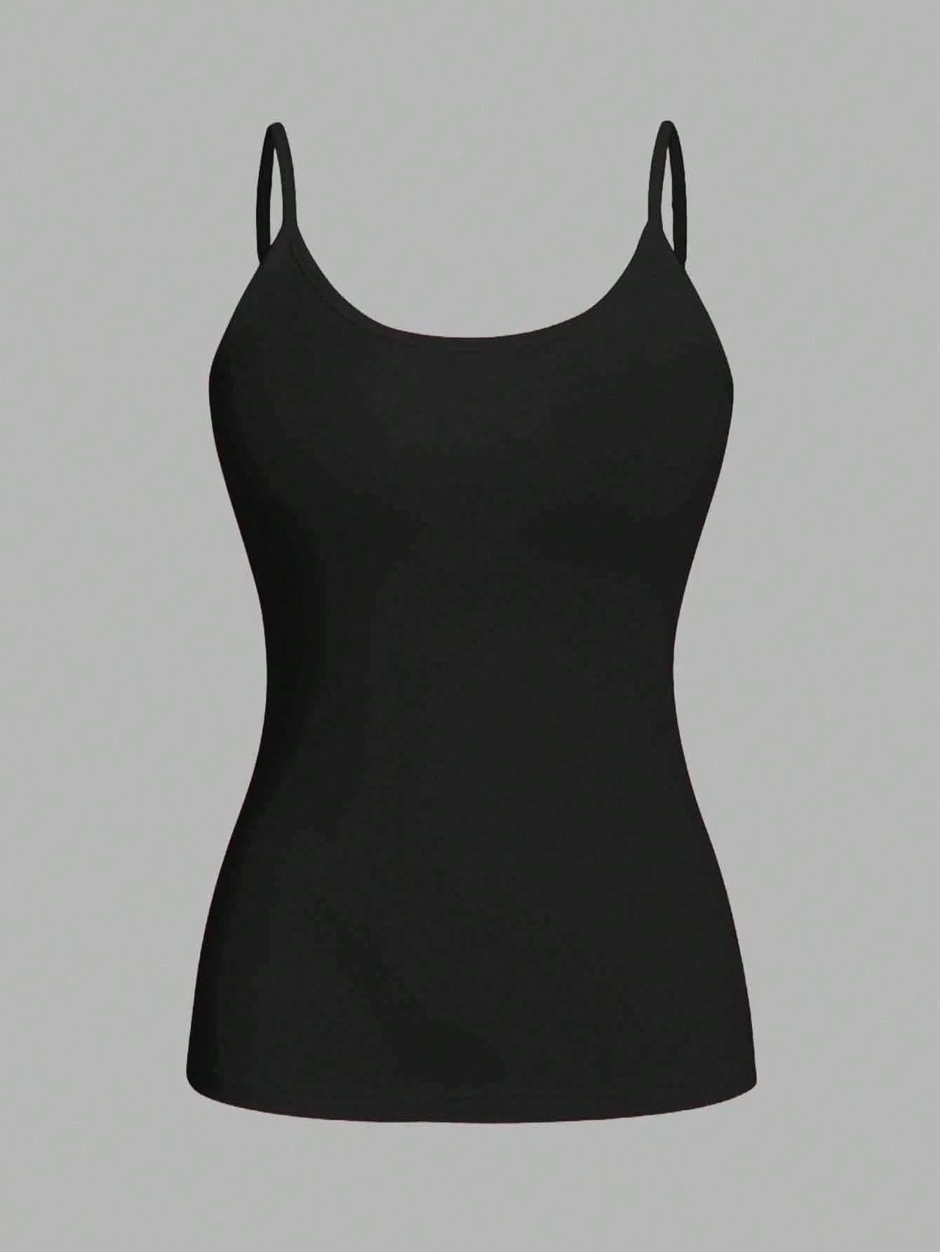 EZwear 4pcs/Set Plus Size Women Casual Tight Fitting Camisole Tops, Suitable For Summer