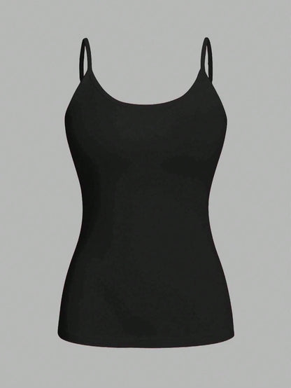 EZwear 4pcs/Set Plus Size Women Casual Tight Fitting Camisole Tops, Suitable For Summer