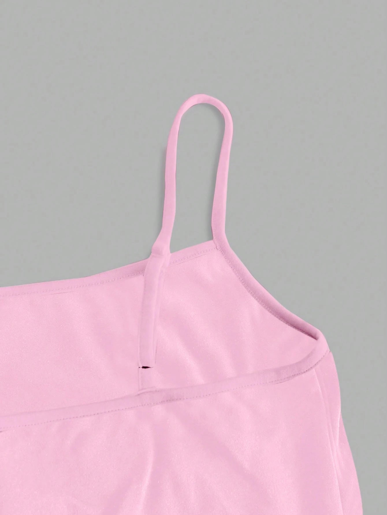 EZwear Casual Simple Light Pink Camisole Tank Top, Suitable For Slim Women In Summer Back To School