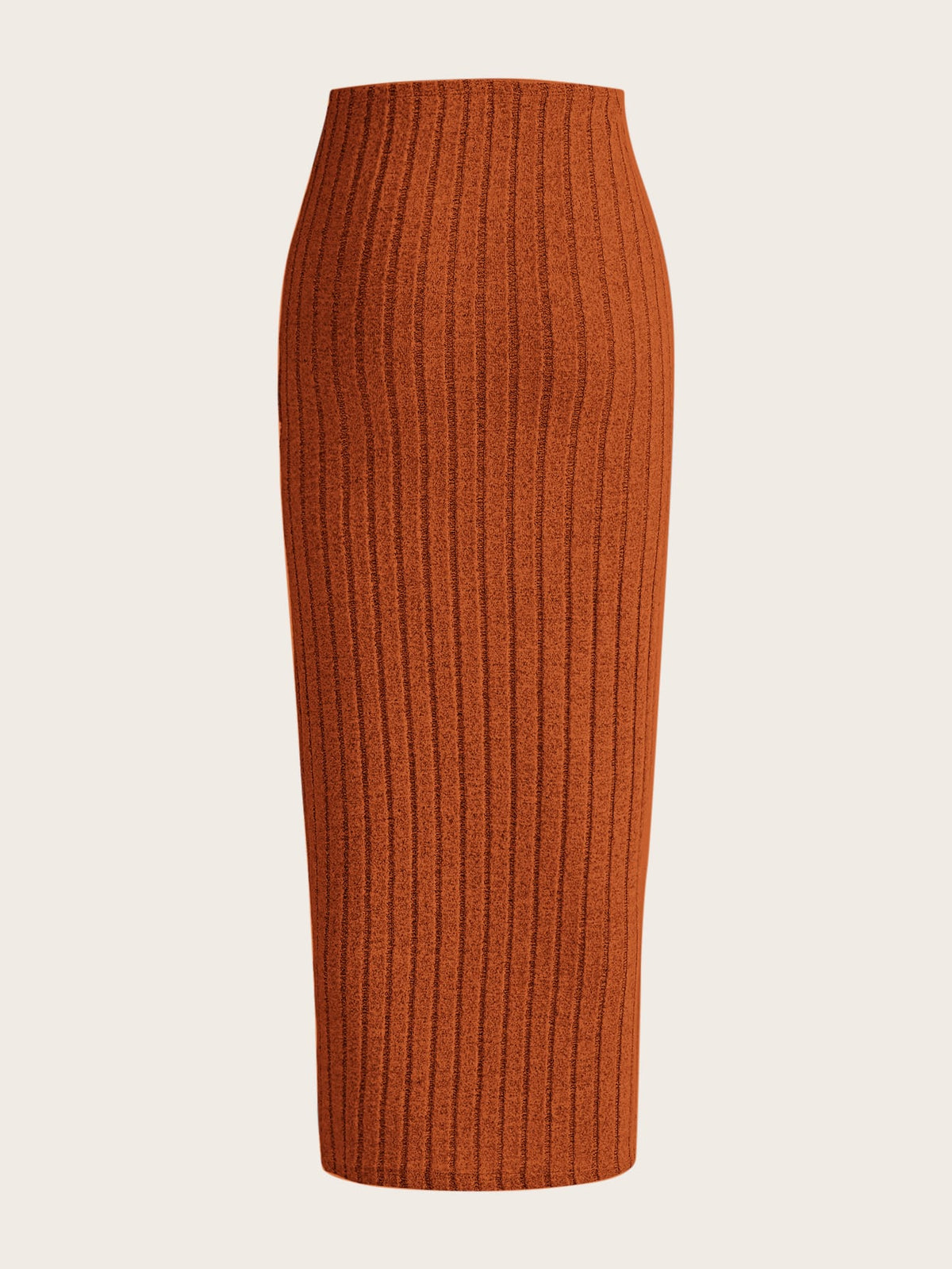 EZwear Summer Outfits High Waist Ribbed Knit Skirt