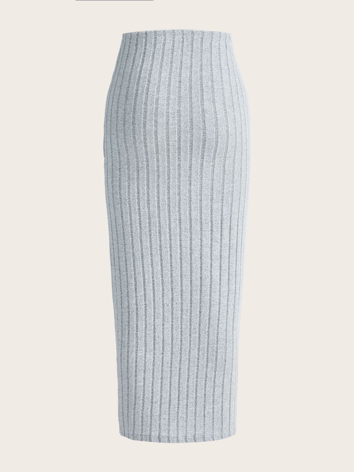EZwear Summer Outfits High Waist Ribbed Knit Skirt