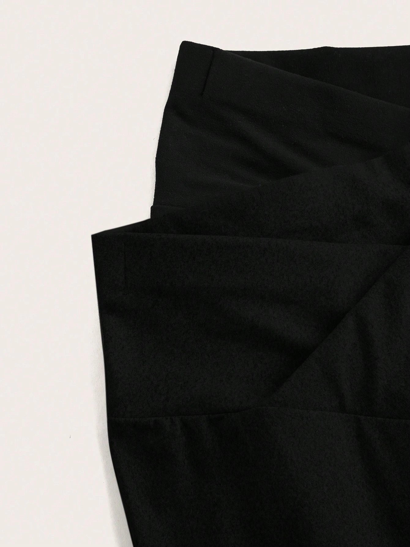 EZwear Two-Piece Set Women's Solid Color High Waist Simple Slim Casual Leggings