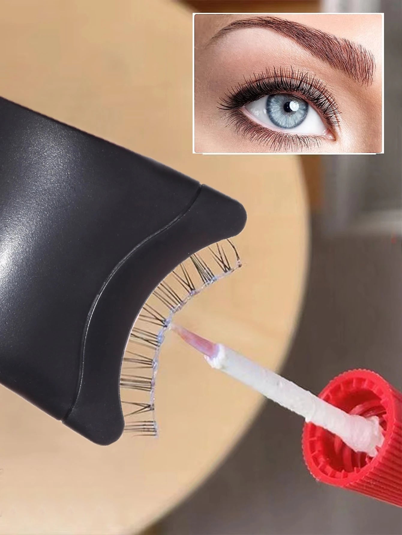 False Eyelash Applicator" "Eyelash Applicator;Convenient Beauty Tool For Effortless Application Of False Eyelashes, Adhesive, And Hair Styling. Simplify Your Beauty Routine With Ease(Black)!