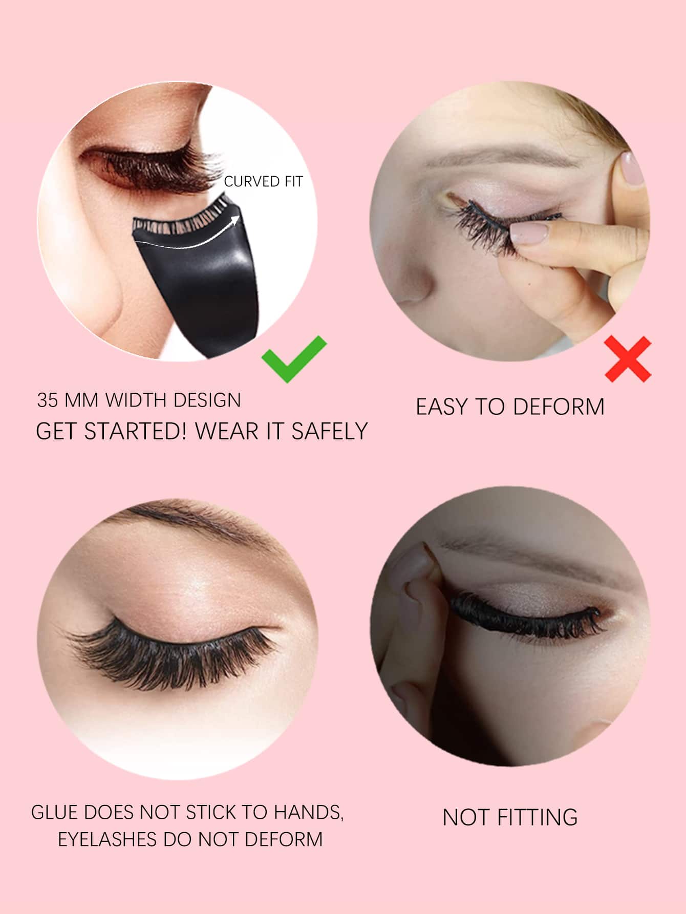 False Eyelash Applicator" "Eyelash Applicator;Convenient Beauty Tool For Effortless Application Of False Eyelashes, Adhesive, And Hair Styling. Simplify Your Beauty Routine With Ease(Black)!