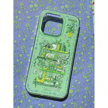 Farmland & Gardener' Original Design Double-Sided Glitter Phone Case, Fresh & Natural Niche, IMD Phone Case Compatible With Apple, Redmi, Phones