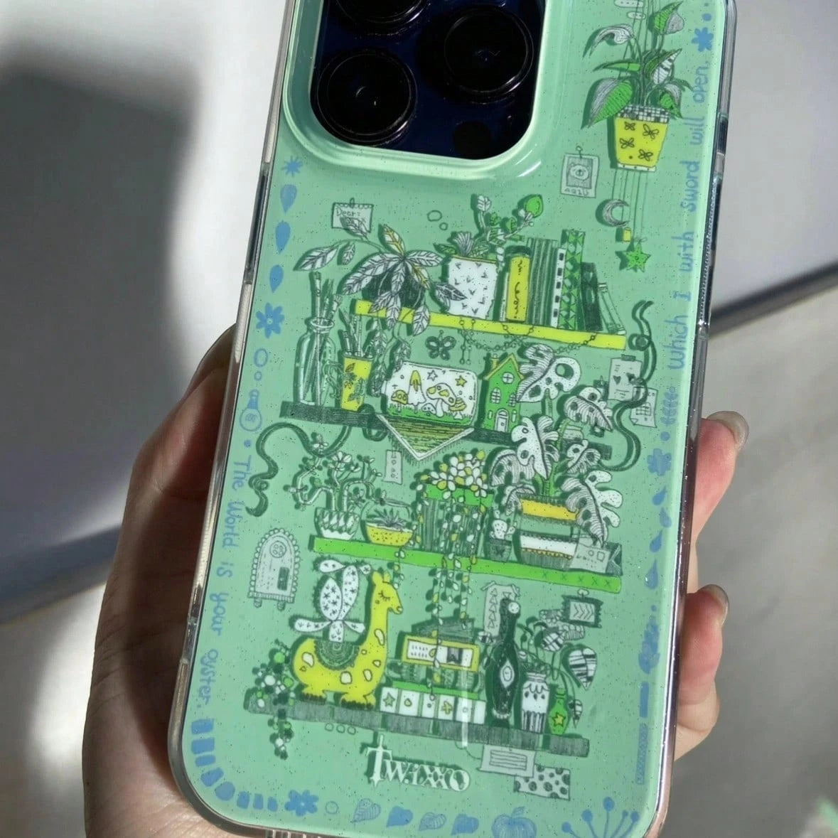 Farmland & Gardener' Original Design Double-Sided Glitter Phone Case, Fresh & Natural Niche, IMD Phone Case Compatible With Apple, Redmi, Phones