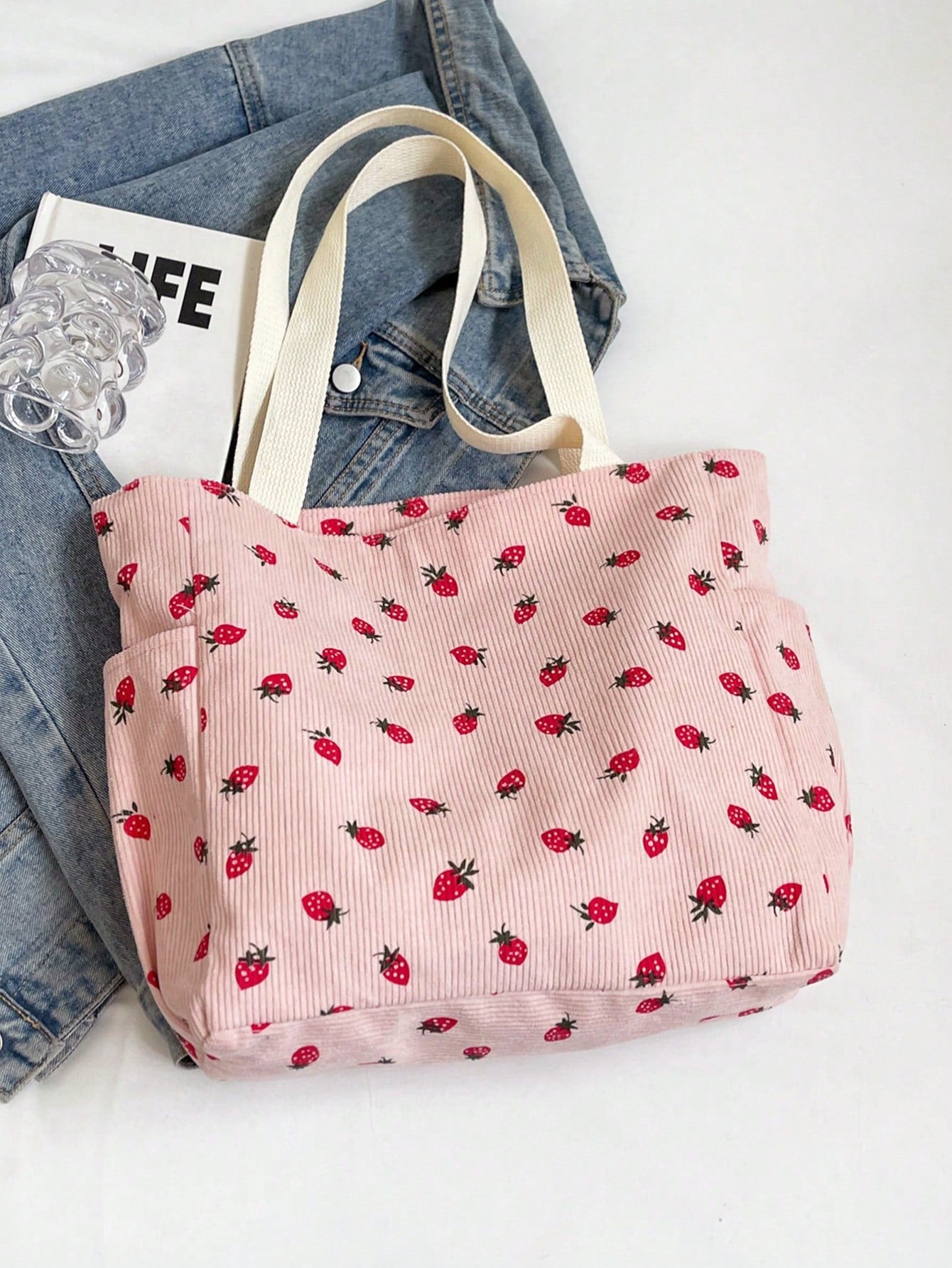 Fashion Solid Color Multi-Pocket Women's Tote Bag, Large Capacity Casual Outdoor Vacation Travel Shoulder Bag, Lightweight Multifunctional Shopping Grocery Storage Handbag, Simple Daily Commute Crossb