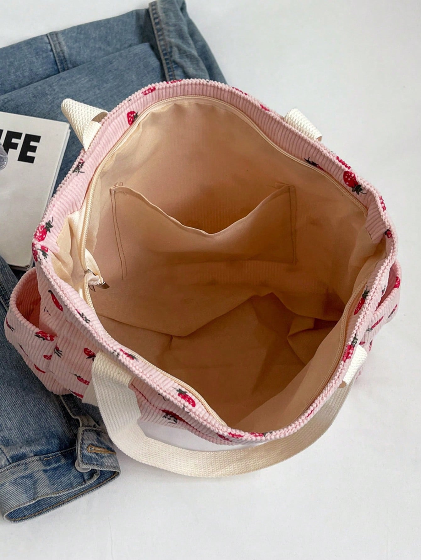 Fashion Solid Color Multi-Pocket Women's Tote Bag, Large Capacity Casual Outdoor Vacation Travel Shoulder Bag, Lightweight Multifunctional Shopping Grocery Storage Handbag, Simple Daily Commute Crossb