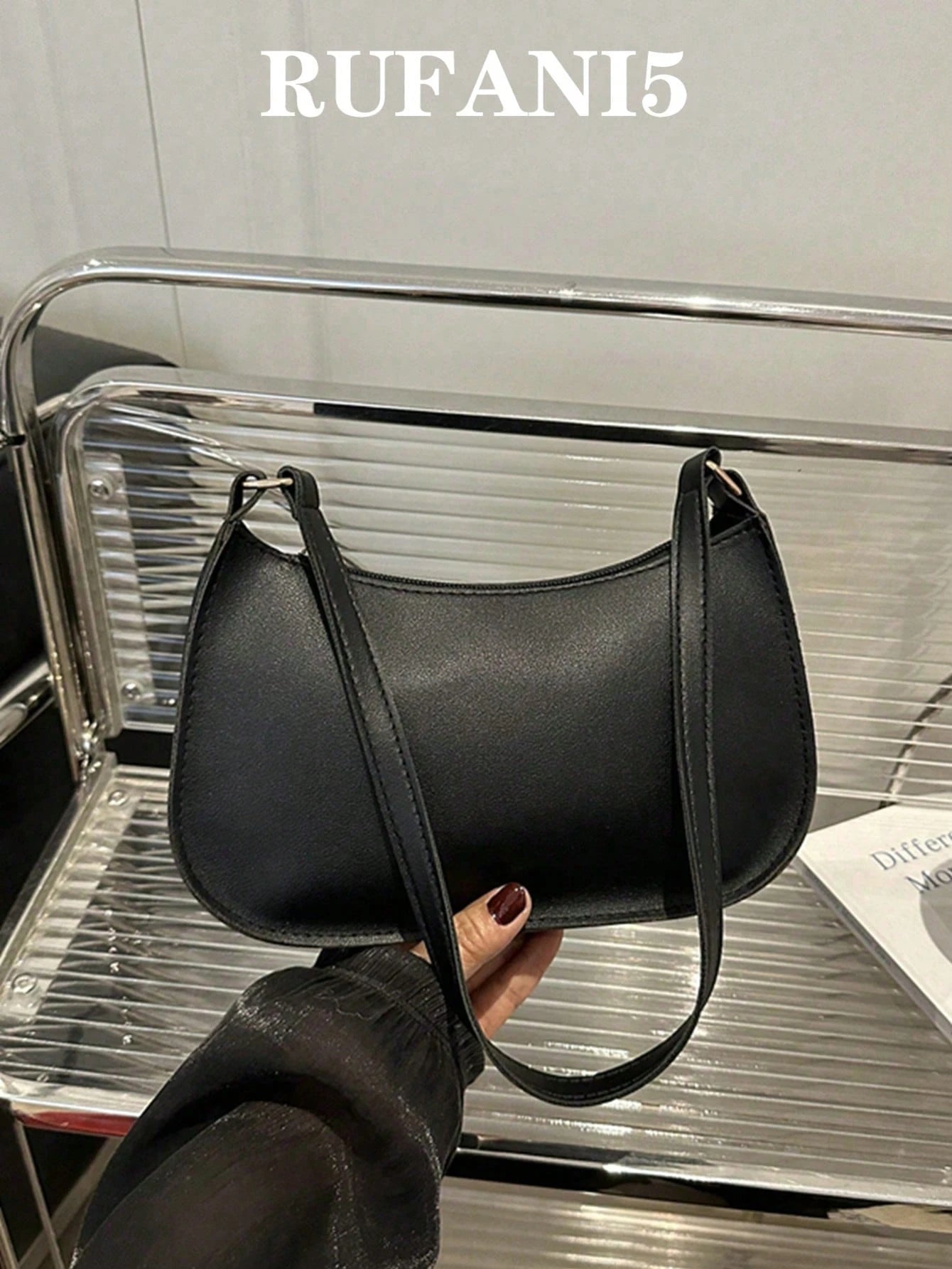 Fashionable, Casual, Minimalist PU Underarm Bag, Multifunctional Shoulder Bag, Suitable For Shopping, Wallet Storage, Leisure Outings
