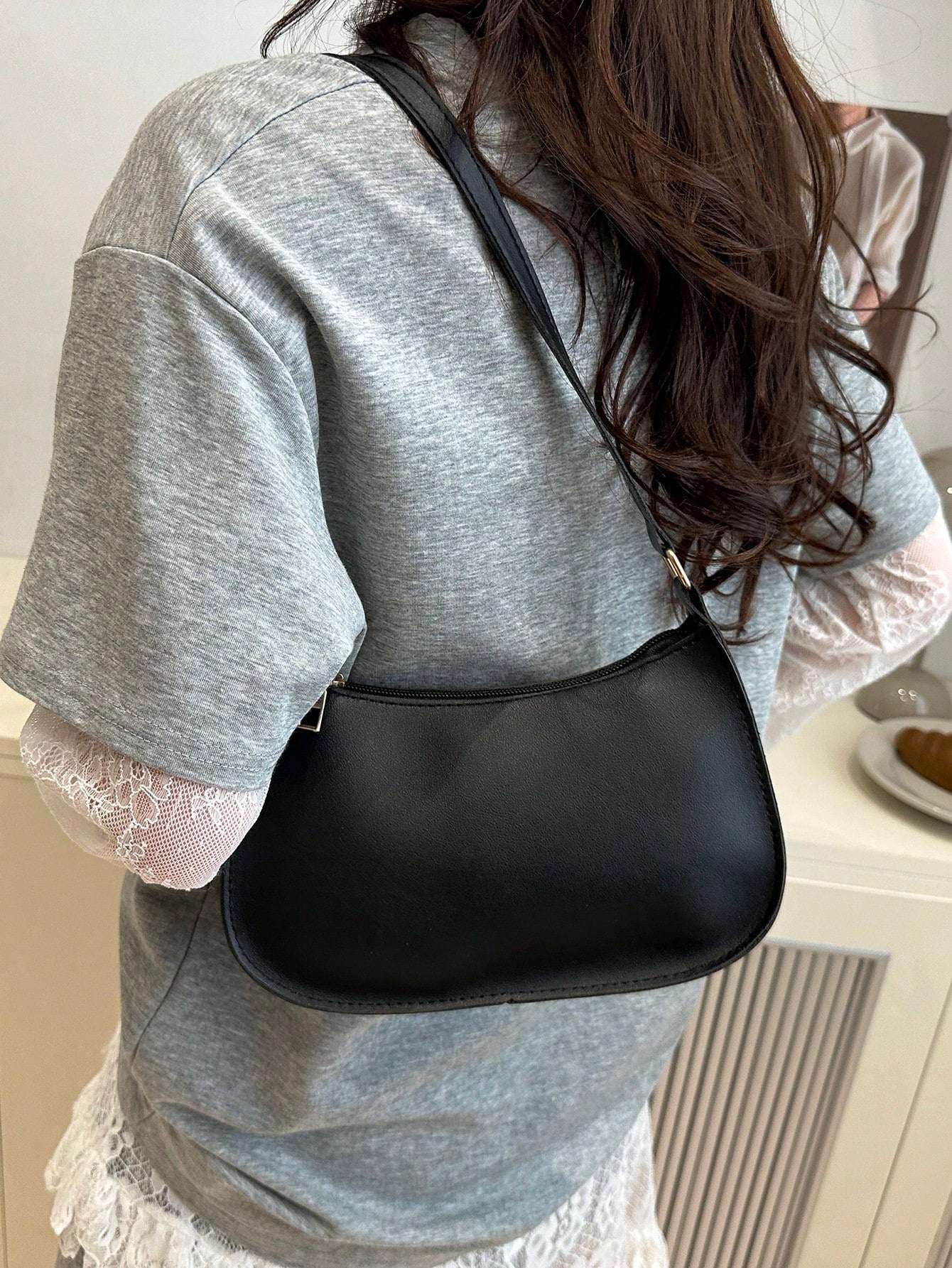 Fashionable, Casual, Minimalist PU Underarm Bag, Multifunctional Shoulder Bag, Suitable For Shopping, Wallet Storage, Leisure Outings