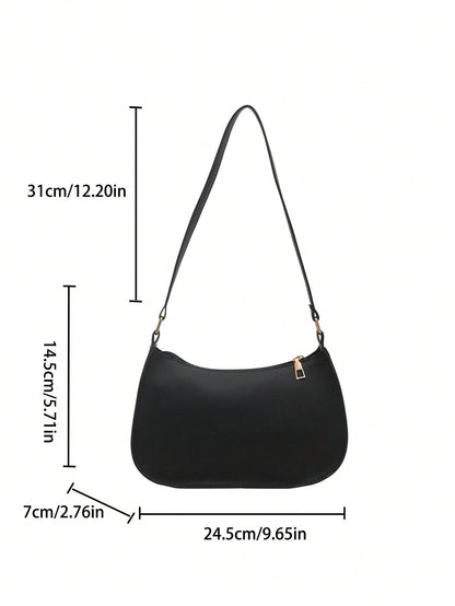 Fashionable, Casual, Minimalist PU Underarm Bag, Multifunctional Shoulder Bag, Suitable For Shopping, Wallet Storage, Leisure Outings