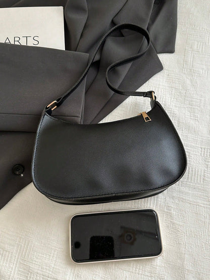 Fashionable, Casual, Minimalist PU Underarm Bag, Multifunctional Shoulder Bag, Suitable For Shopping, Wallet Storage, Leisure Outings