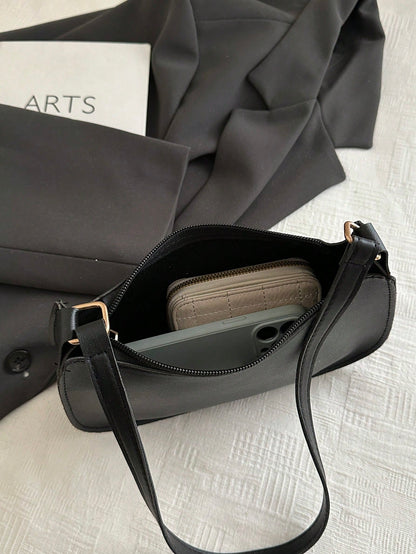 Fashionable, Casual, Minimalist PU Underarm Bag, Multifunctional Shoulder Bag, Suitable For Shopping, Wallet Storage, Leisure Outings