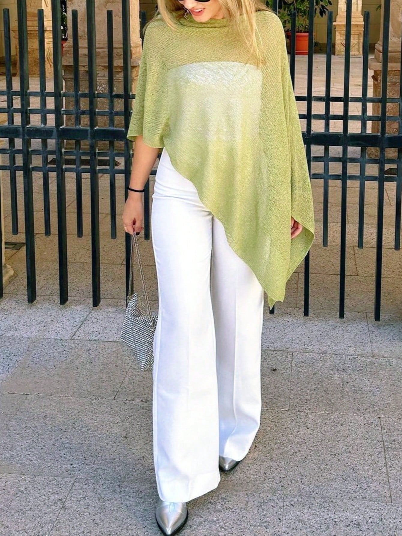 Fashionable & Plus Size Elegant Loose Knit Shawl Cardigan, Women's, Oversized Fit, Lightweight, Very Stylish, Suitable For Spring/Summer Daily Wear, Casual Travel, Beach In Various Styles Vacation