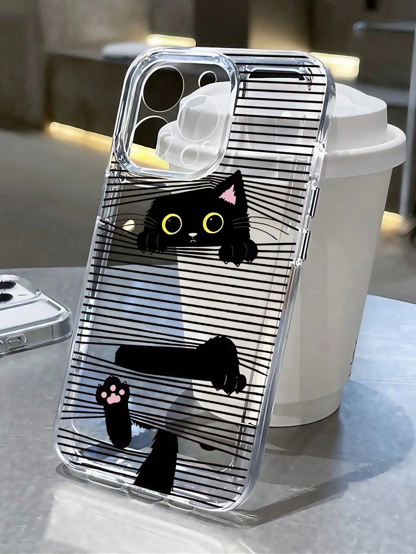 Fashionable Transparent TPU Shockproof Protective Case Compatible With Apple, Suitable As Birthday And Christmas Gift For Couples, Daughters, Girlfriends, Boyfriends, Teenagers