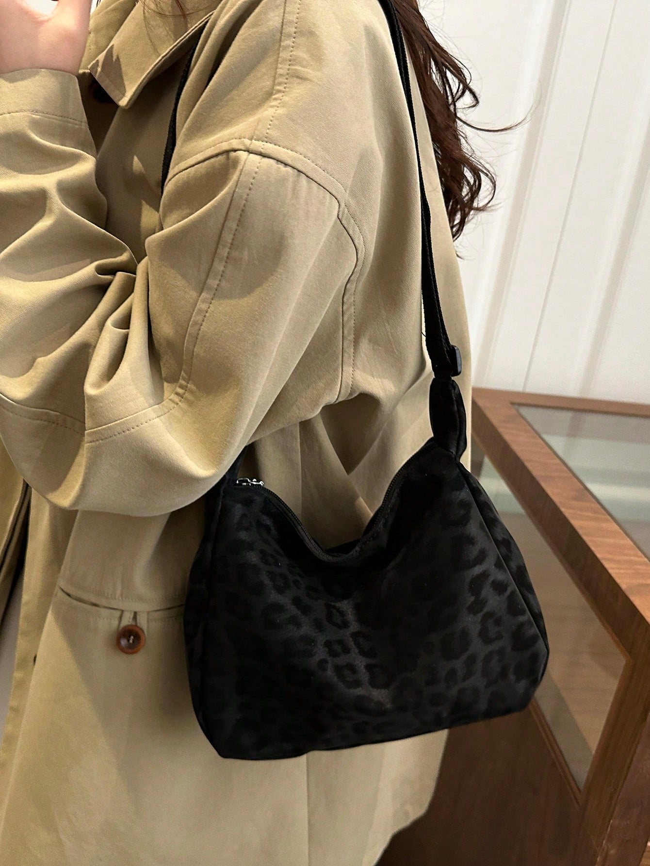 Fashionable Vintage Leopard Print Handbag, Shoulder Bag, Crossbody Bag For Women, 2025 New Arrival