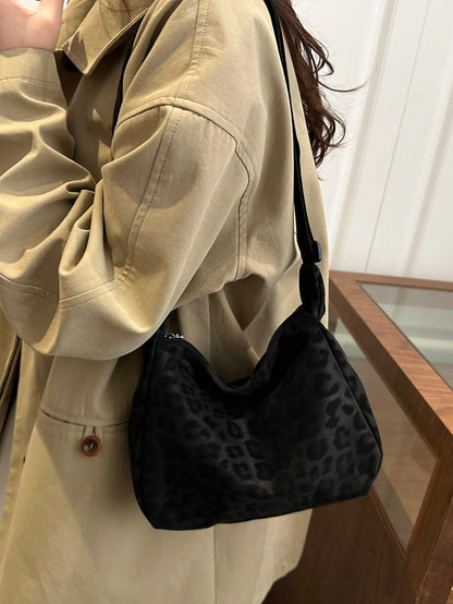 Fashionable Vintage Leopard Print Handbag, Shoulder Bag, Crossbody Bag For Women, 2025 New Arrival