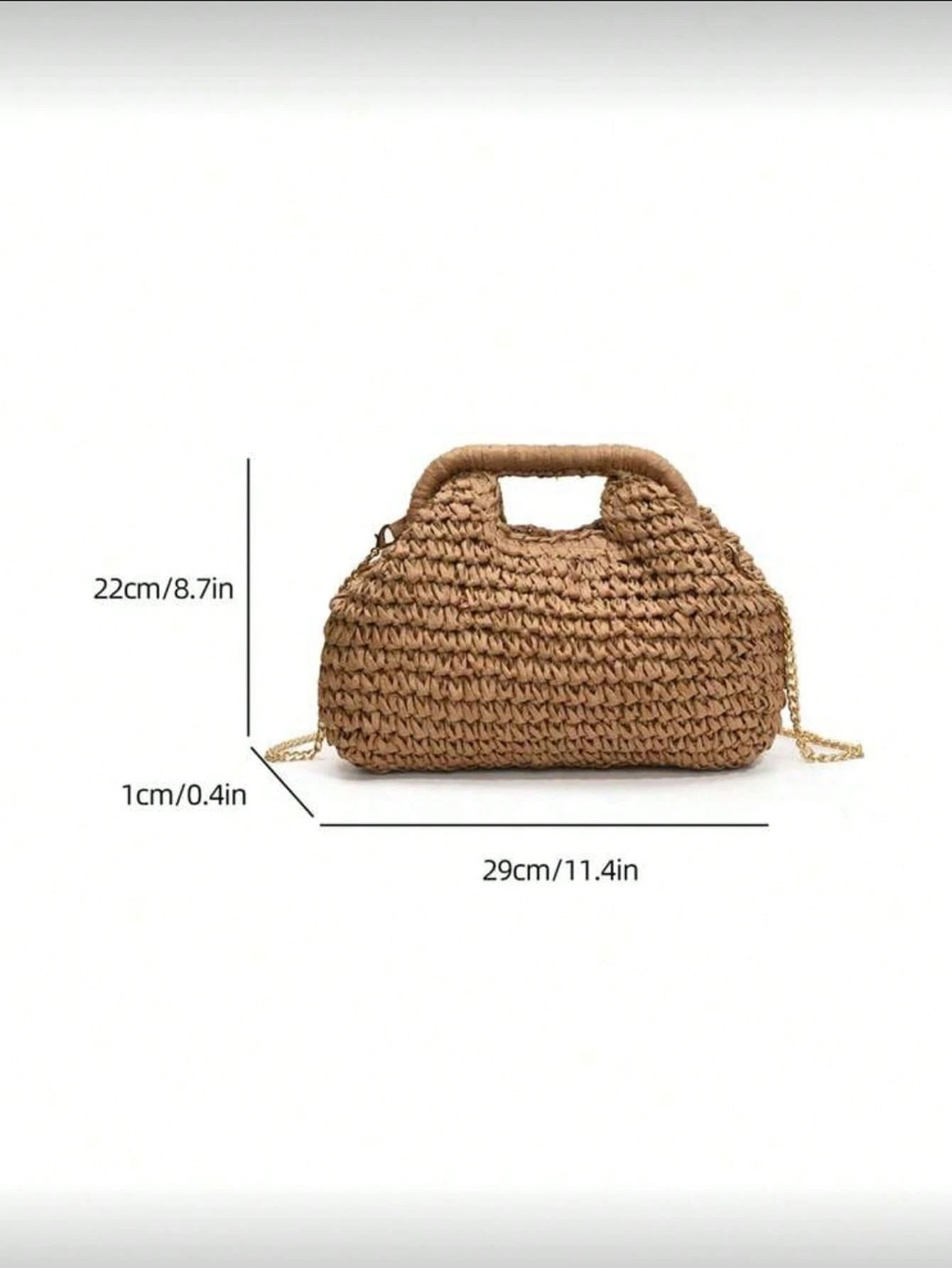 Fashionable Woven Straw Handbag, Elegant For Vacation And Travel, Stylish Top Handle Tote Bag, Khaki Color, Lightweight Zipper Pocket, Straw Bag