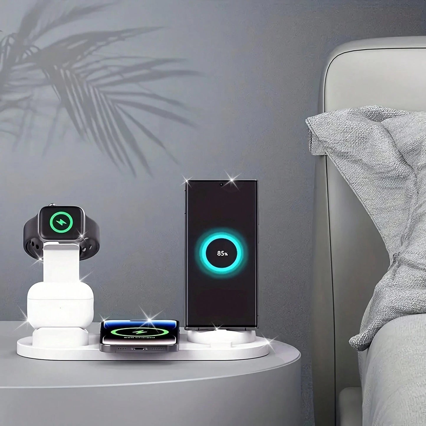 Fast Charging 3-In-1 Wireless Charger 3 In 1 Wireless Charger Station Compatible With Iphone 17/16/15/14/13/12/11/10/X/8 Plus Pro Max Mini Watch SE/11/10/9/8/7/6/5/4/3/2 Ultra APods 4/3/2/1 Easter Spr
