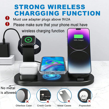 Fast Charging 3-In-1 Wireless Charger 3 In 1 Wireless Charger Station Compatible With Iphone 17/16/15/14/13/12/11/10/X/8 Plus Pro Max Mini Watch SE/11/10/9/8/7/6/5/4/3/2 Ultra APods 4/3/2/1 Easter Spr
