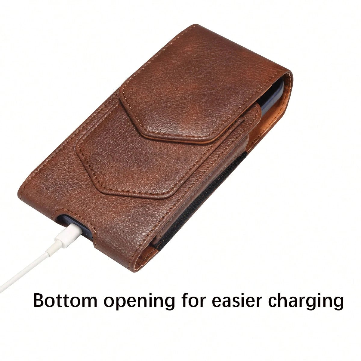 Faux Leather Waist Phone Holster Vintage Cowhide Pattern Phone Waist Bag Suitable For 6.1 "-7.2" Inch Universal Belt Bag