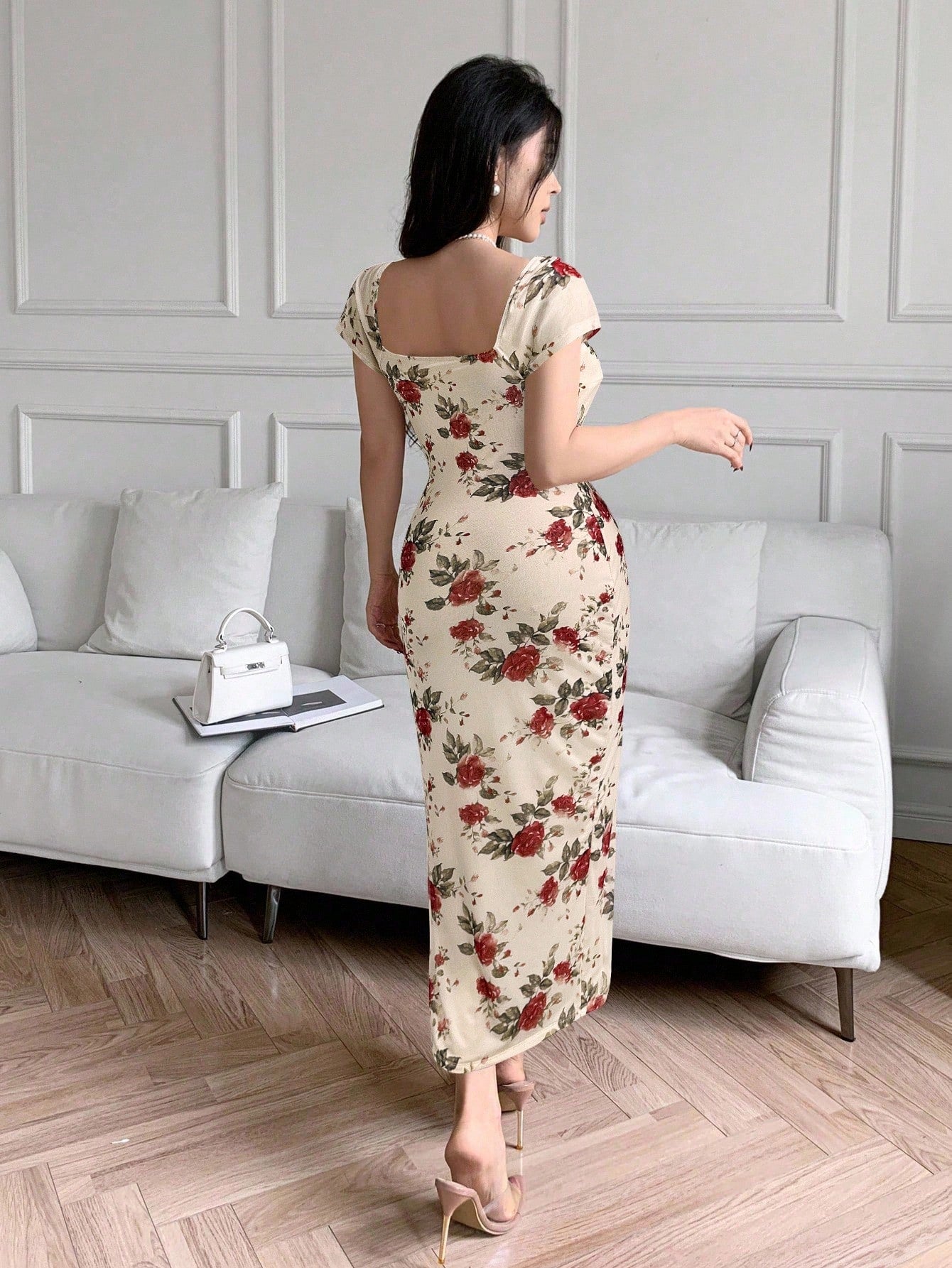 Feyla Casual Printed Fitted Women Dress