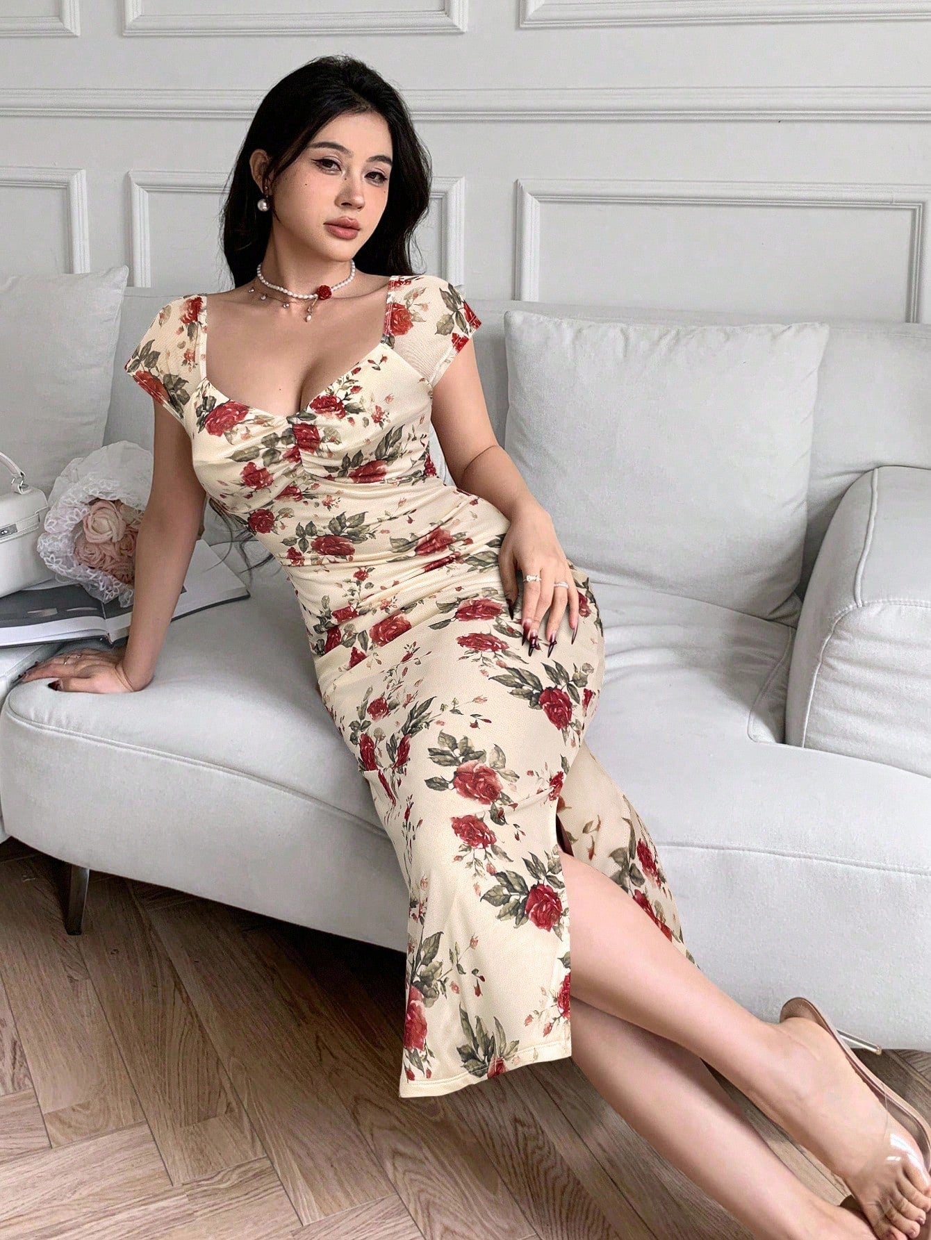 Feyla Casual Printed Fitted Women Dress