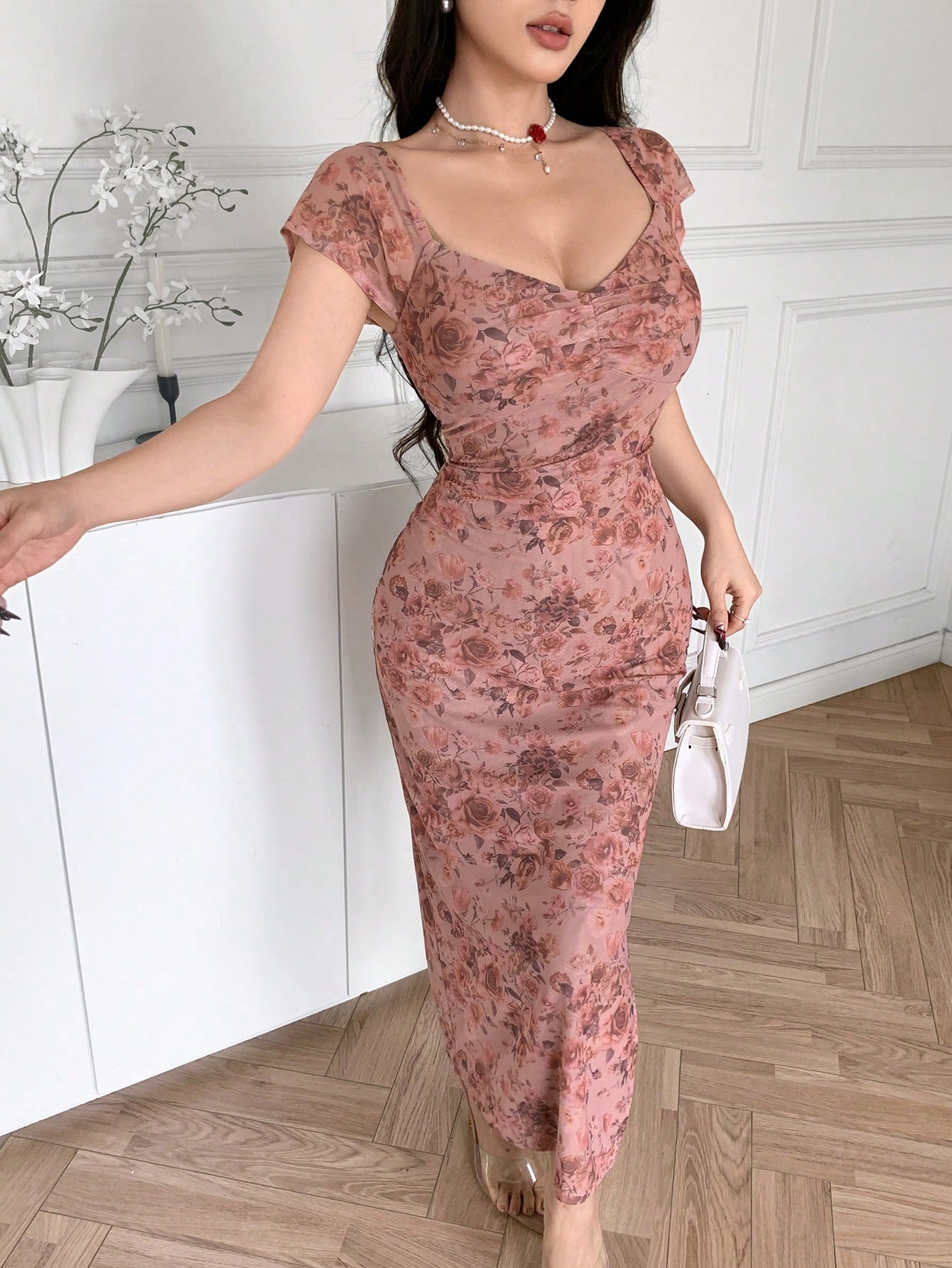 Feyla Casual Printed Fitted Women Dress