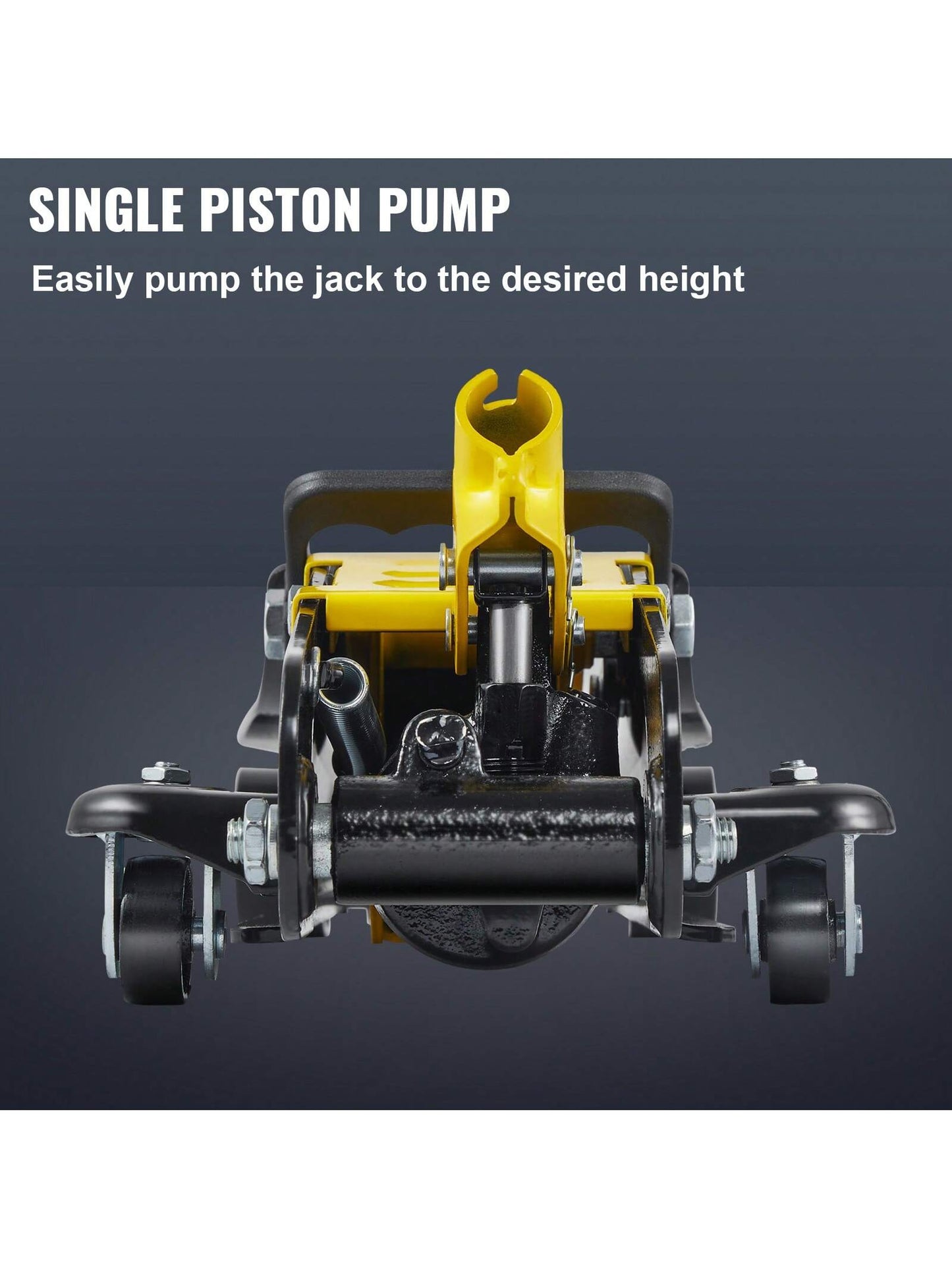 Floor Jack, Low Profile Floor Jack, Heavy-Duty Steel, Aluminum And Steel Racing Floor Jack With Dual Pistons Quick Lift Pump